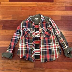 Faherty flannel and corduroy Shacket